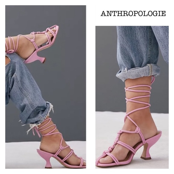 Anthropologie Shoes - New Anthropologie Light Pink Strappy Spring, Summer Sandals